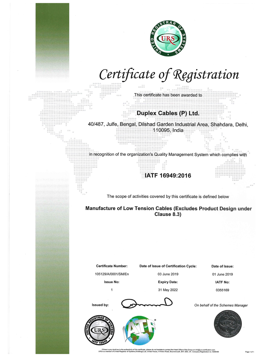 IATF 16949 Certification